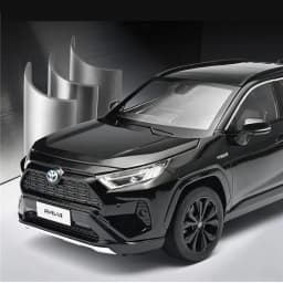 1:18 TOYOTA RAV4 SUV Alloy Car Model Diecasts Metal Off-road Vehicles Car Model High Simulation Collection Kids Gifts Decoration