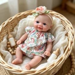 6 Inch All Silicone Reborn Doll Chubby Vivienne Lifelike Soft Solid Silicone Washable Doll Stress-relieving Collection Toys