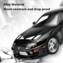 1:24 Scale Supra A80 911 GT3RS Supercar Model Toy Alloy Diecast Shock Absorption Doors Opened Sound Light Collection Sports Cars