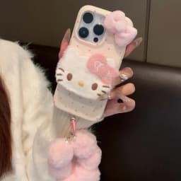 DIY new kawaii cat 3D plush shape mobile phone case suitable for iPhone 17 Pro Max 16 Pro 15 14 13 Plus Air anime cartoon cat