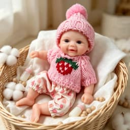 1Pc 6 Inch All Silicone Reborn Doll Vivienne Smile Bebe Lifelike Soft Squishy Silicone Toy For Doll Enthusiasts and Collectors