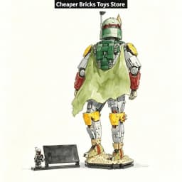 Cheaper Handmade Ranger Figure Building Blocks Creative Assembly Ornaments Decor Toy Gift for Friends Birthday 1544PCS