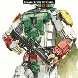 Cheaper Handmade Ranger Figure Building Blocks Creative Assembly Ornaments Decor Toy Gift for Friends Birthday 1544PCS
