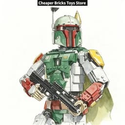 Cheaper Handmade Ranger Figure Building Blocks Creative Assembly Ornaments Decor Toy Gift for Friends Birthday 1544PCS