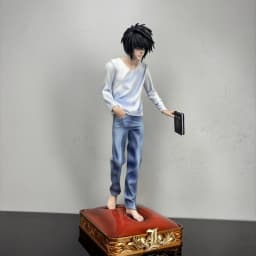 【C4 STUDIO】30cm/11.81 Inch Anime DEATH NOTE L Lawliet GK Figure Standing Statue Ornament Collectible Model Toy Gift