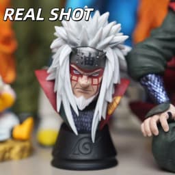 【HY STUDIO】Jiraiya Figure Sitting Pose Shippuden Anime Model Statue Collectible Toy Gift for Fans Decoration