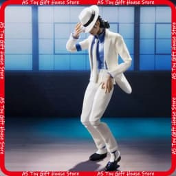 Shfiguarts Michael Jackson Action Character Movable Collectible Model Toy Moonwalk Pose Home Decoration Gift For Adult Collector
