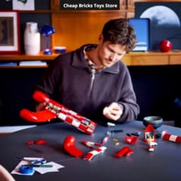 S S In Stock Moon Rocket Building Blocks Compatible 1283pcs Creative Rocket Ship Display Model Birthday Gifts for Adults Toys