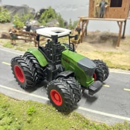 16.5 Inches/42cm Large Farm Tractor Toys With Trailer, Realistic Farm Tractor Set For Christmas Birthday Gift