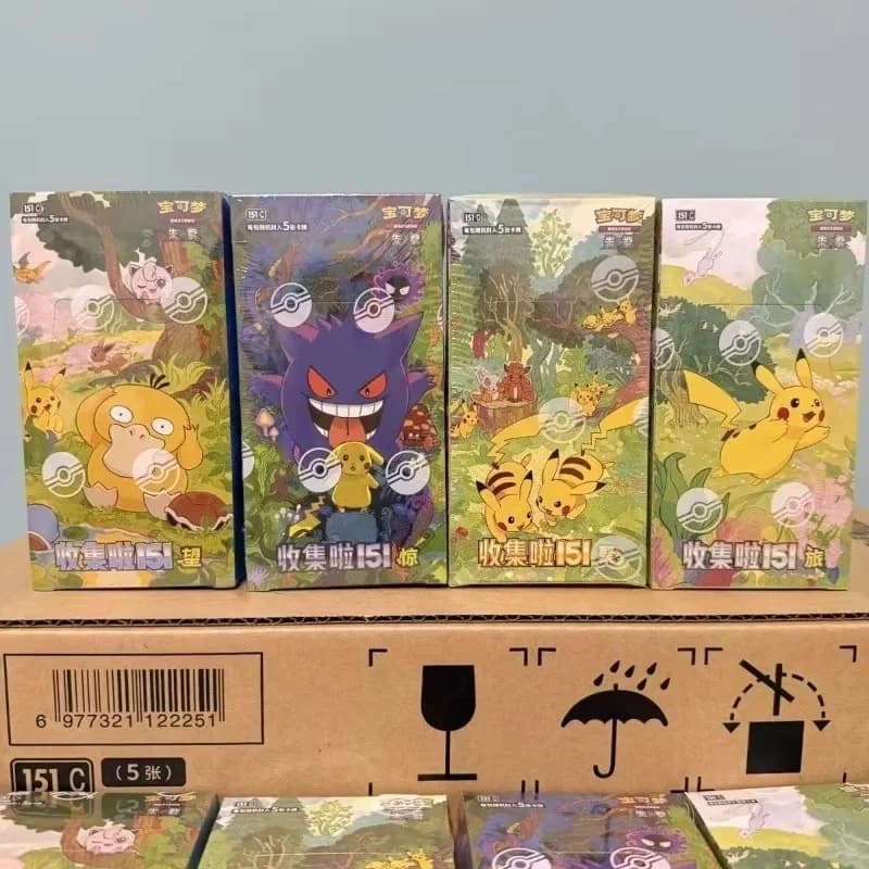 PTCG PKM Simplified Card Chinese Zhu Zi Collected 151Change Series Card Ponyta Gengar Collectible Game Card Toy