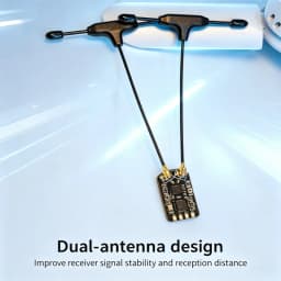 RadioMaster RP3 V2 ExpressLRS Receiver 2.4GHz Dual Antenna Diversity 100mW Telemetry TCXO Long Range CRSF RX for FPV Quadcopters