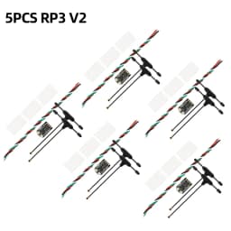 RadioMaster RP3 V2 ExpressLRS Receiver 2.4GHz Dual Antenna Diversity 100mW Telemetry TCXO Long Range CRSF RX for FPV Quadcopters