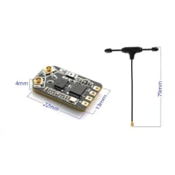 RadioMaster RP3 V2 ExpressLRS Receiver 2.4GHz Dual Antenna Diversity 100mW Telemetry TCXO Long Range CRSF RX for FPV Quadcopters
