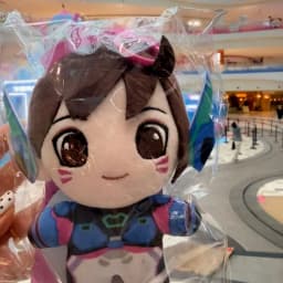 Authentic Overwatch 10th‑Anniversary Plush Doll Keychain Juno Kiriko Mercy Ana D.Va Genji Pendant Collectible Ornament Toy Gift