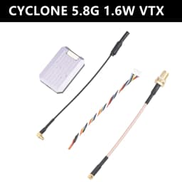 Cyclone 5.8G 1W VTX 5.8G 1.6W 48CH VTX Transmission Input Voltage 7-26V Transmission Power 25/100/200/400/1000mW