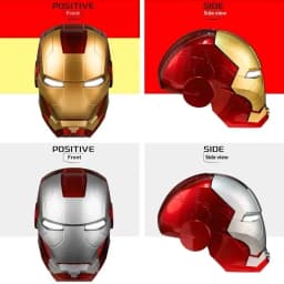 Iron Man Electric Helmet Opening And Closing Bilingual Voice Control Iron Man Mask Adult Series Animation Peripheral Toys