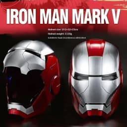 Iron Man Electric Helmet Opening And Closing Bilingual Voice Control Iron Man Mask Adult Series Animation Peripheral Toys