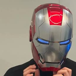Iron Man Electric Helmet Opening And Closing Bilingual Voice Control Iron Man Mask Adult Series Animation Peripheral Toys