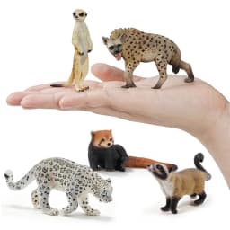 Toymany Simulation Carnivore Wildlife Animal Model Toy Mini Figures Dolls Action Figurines Toys Children Gift Cake Decoration