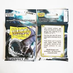 Dragon Shield Inner Sleeves Clear Standard Size 1000ct Card Protectors Individual Pack for Tabletop Games