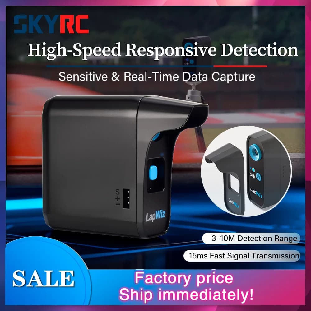 SKYRC LapWiz Professional IR RC Lap Timer Multi-Car ID Mgmt Screen Cast Voice Prompt OTA Upgrade for Mini-Z 1/10 RC Racing
