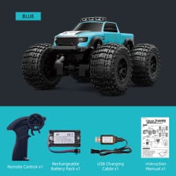 2.4G Land&Water RC Car Waterpoof 4WD Full Proportional Remote Control Off-Road Climbing Amphibious Truck Car Toys for Kids C8816