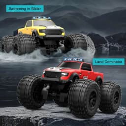 2.4G Land&Water RC Car Waterpoof 4WD Full Proportional Remote Control Off-Road Climbing Amphibious Truck Car Toys for Kids C8816
