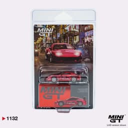 In Stock Ready To Ship MiniGT 1132 1:64 Toyota Supra MK4 Top Secret GT-300 Chrome Red LHD Diecast Model Car