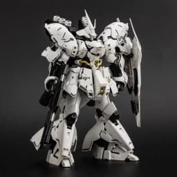 RG MSN-04 White Version Mobile Assembly Mech Figure Kit High Detail Assembly Battle Model Toys Desktop Decoration Birthday Gifts
