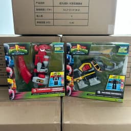 Playmates Mighty Morphin Power Rangers Re-Ignition Combinable Dinozord Tiger Triceratops Pterodactyl Doll Toys Gifts