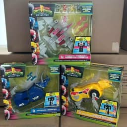 Playmates Mighty Morphin Power Rangers Re-Ignition Combinable Dinozord Tiger Triceratops Pterodactyl Doll Toys Gifts