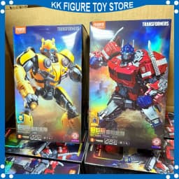 In stock Blokees Champion Class Transformers Bumblebee Movie Optimus Prime Bumblebee Blitzwing Assembled Action Figure Model