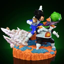 21cm/8.26in Anime Dragon Ball Z Figure Vegeta VS Guldo Action Figure Ginyu Force Statue Collectible Model Toys Gift