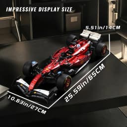 1:8 Scale Race Car Building Set for Adults 1915+PCS Red Open-Wheel Racing Car Model Kit Collectible Display Building Blocks Gift
