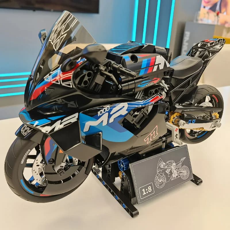 Technical Simulation 1000 RR V4R Racing Motorcycle Building Blocks Bricks Model City High-tech Motorbike Toys For Boys Gifts