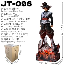 Jt Studio Dragon Ball Super Goku Black Rose Statue Anime Collectible Figure Desktop & Pc Case Display Decor Perfect Gifts Fan