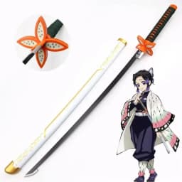 104cm Demon Slayer Kokushibo Katana Anime Kimetsu No Yaiba Cosplay Prop Ninja Real Size Japanese Katana Samurai Sword Wood Toy