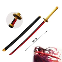 40inch Demon Slayer Katana Anime Kimetsu No Yaiba Cosplay Prop Wood Sword Real Size Japanese Katana Original Samurai Sabre Gift