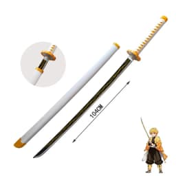 40inch Demon Slayer Katana Anime Kimetsu No Yaiba Cosplay Prop Wood Sword Real Size Japanese Katana Original Samurai Sabre Gift