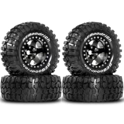1.9'' Rock Crawler Tires and Wheel OD 95mm/3.74'' (4PCS) For 1/12 RC Crawler MJX H12Y+ H12P Upgrade Replacement Tires