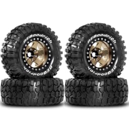 1.9'' Rock Crawler Tires and Wheel OD 95mm/3.74'' (4PCS) For 1/12 RC Crawler MJX H12Y+ H12P Upgrade Replacement Tires