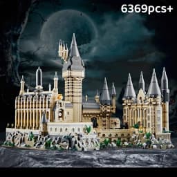 Micro Particles Building Blocks Magic Castle Blocks Magic School Palace Model Children Assembly Toys Birthday Christmas Gifts