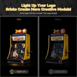Kyglaring LED Light Kit Suitable for Lego PAC-MAN Arcade 10323 Decorative Lamp Not Lego Building Blocks