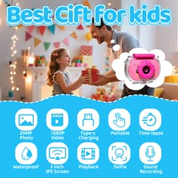 Kids Waterproof Camera 20MP Waterproof Underwater Digital Camera 1080P 10X Digital Zoom Screens Waterproof Digital Camera