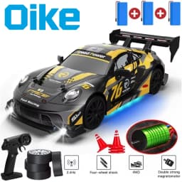 Oike 4WD Remote Control Drift Car 1:24 Mini Remote Control Racing Car Model 2.4G Radio High Speed RC Car Boy Toy Gift