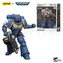 1/18 JOYTOY Action Figure 40K Ultramarines Imperial Fists Blood Angels Intercessor Anime Model Toy