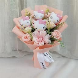 Anime Pokemon Pikachu Bouquet Dolls Toys Sweet Dream Series Mimikyu Fuecoco Pamo Mew Valentine Christmas Birthday Gift