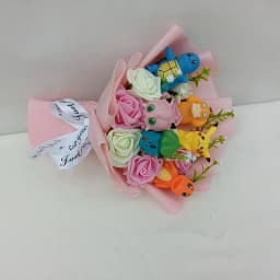 Anime Pokemon Pikachu Bouquet Dolls Toys Sweet Dream Series Mimikyu Fuecoco Pamo Mew Valentine Christmas Birthday Gift
