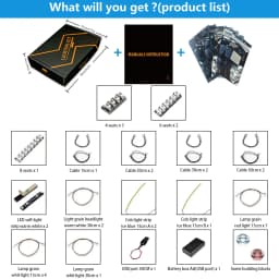 BRIXSPARK Light Up Kit Compatible with Lego 10356 U.S.S. Enterprise NCC-1701-D Building Set | Upgrade Design Lighting Accessorie