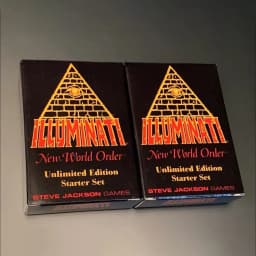 for Illuminati 1995 Edition English Version Board Game Cards 110pcs Fun Party Game Novel Peripheral Collection Card Holiday Gift